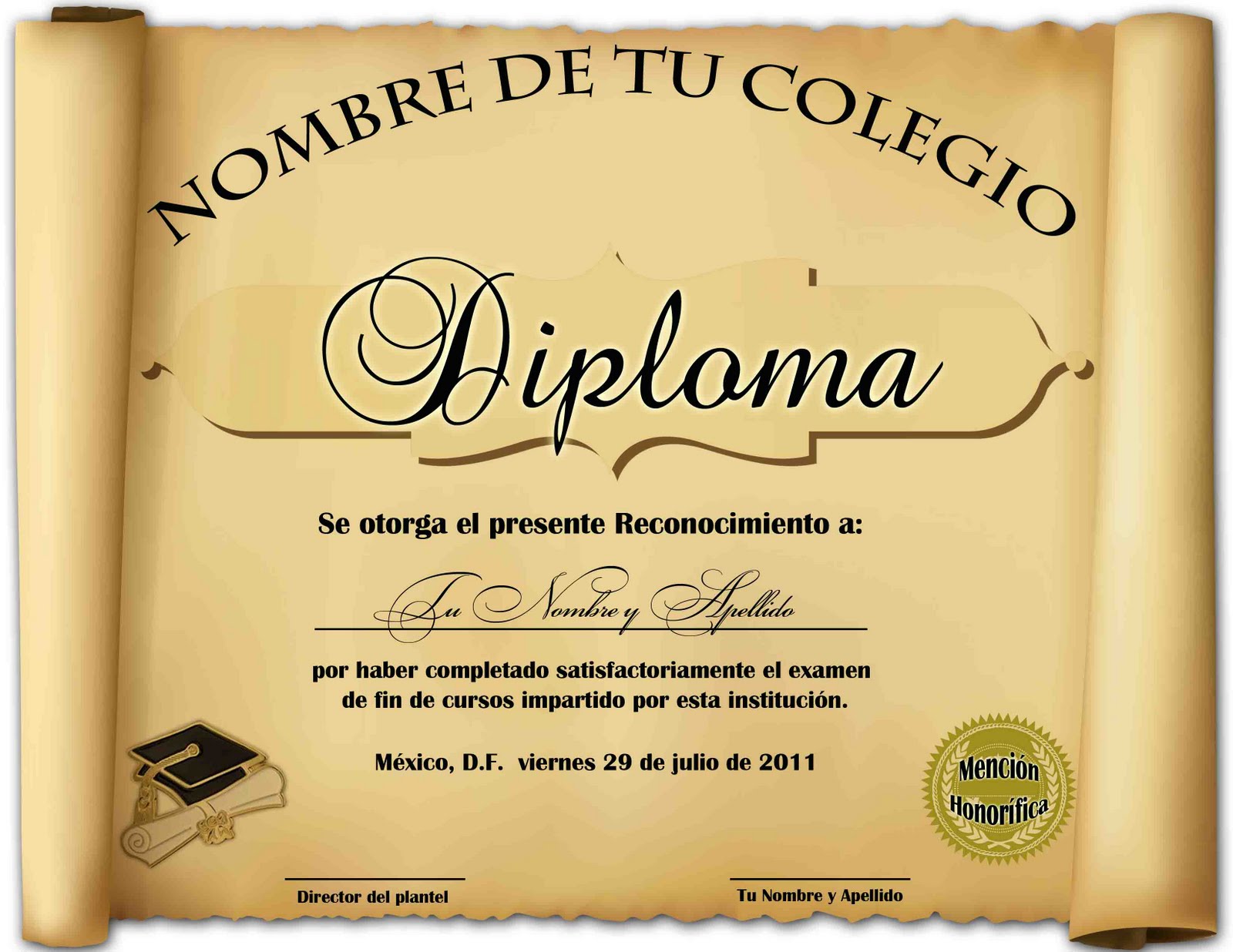 Formatos De Diplomas En Blanco