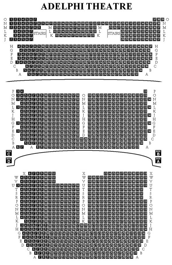 Adelphi theatre Seating Plan