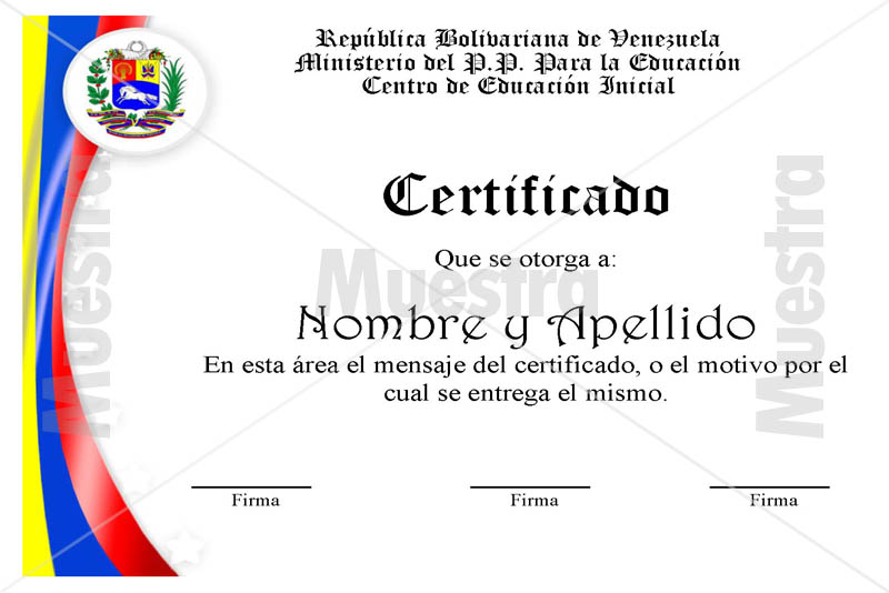 Modelos de Certificados
