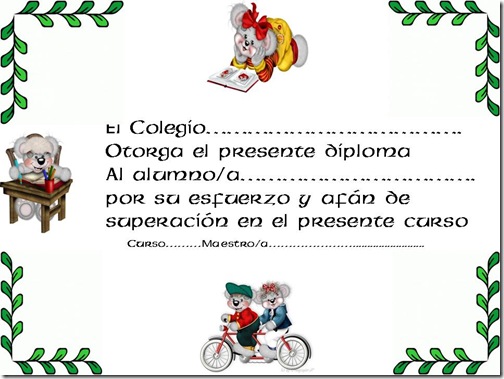 Diplomas y certificados