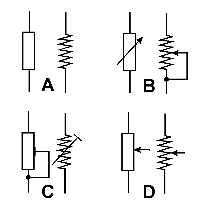 Resistors. The circuit symbols
