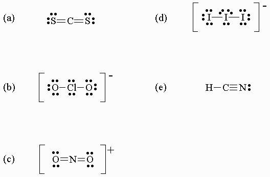with a Lewis dot structure