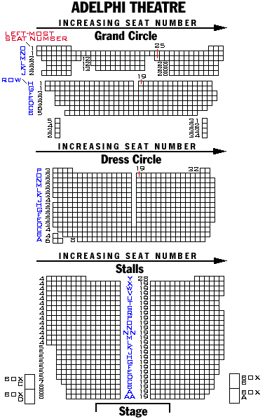 Adelphi Theatre Seating Chart
