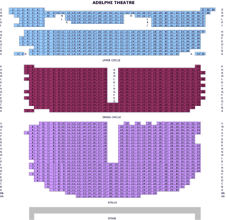 adelphi theatre seating plan
