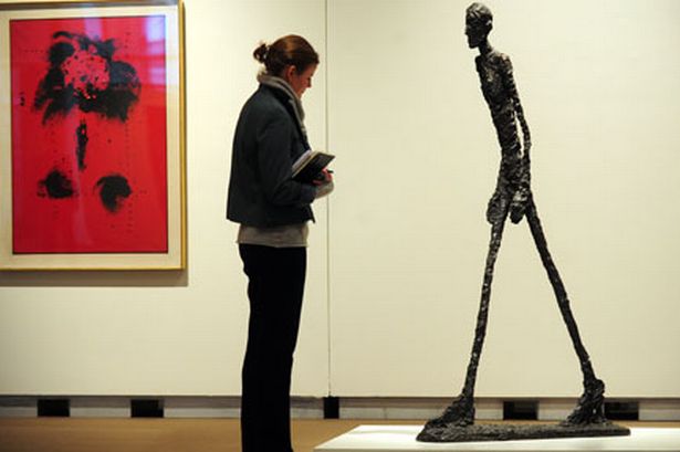 Walking man 1 sculpture by