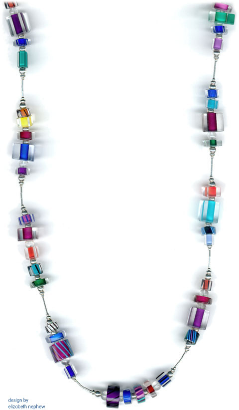 Blown Glass Bead Necklace