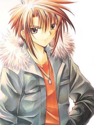 He has brown hair and brown