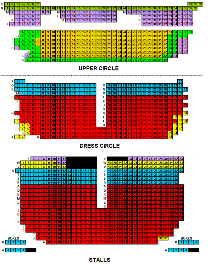 THE ADELPHI THEATRE SEATING