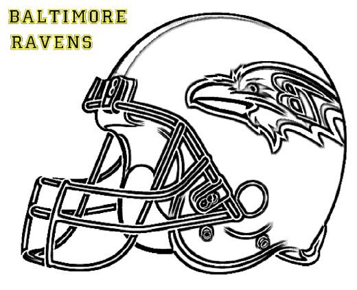 Nfl helmets coloring pages
