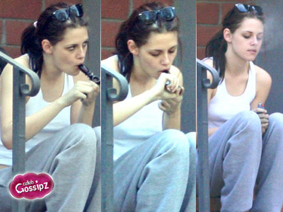Kristen Stewart start smoking