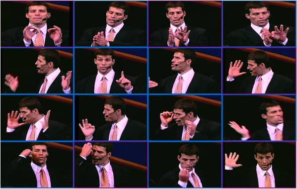 so his gestures (and